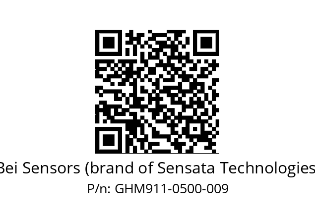  GHM9_11//5GT9//00500//G6R//--07-- Bei Sensors (brand of Sensata Technologies) GHM911-0500-009