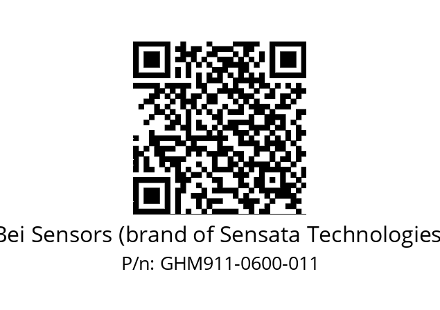  GHM9_11//5G58//00600//GTR//C007-- Bei Sensors (brand of Sensata Technologies) GHM911-0600-011