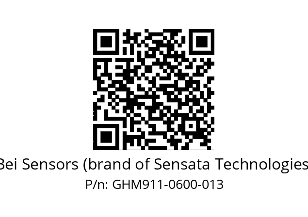  GHM9_11//5G59//00600//GTR//C007-- Bei Sensors (brand of Sensata Technologies) GHM911-0600-013