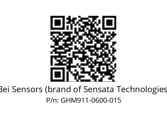  GHM9_11//5G59//00600//GBR//--07-- Bei Sensors (brand of Sensata Technologies) GHM911-0600-015