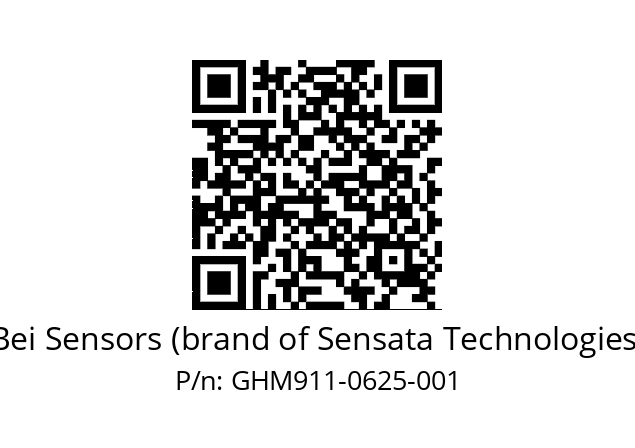  GHM9_11//5G57//00625//G6R//--07-- Bei Sensors (brand of Sensata Technologies) GHM911-0625-001