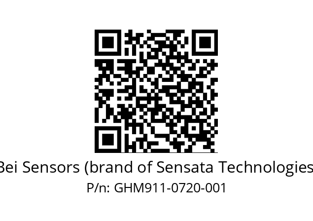  GHM9_11//5G57//00720//G3R020//--07-- Bei Sensors (brand of Sensata Technologies) GHM911-0720-001