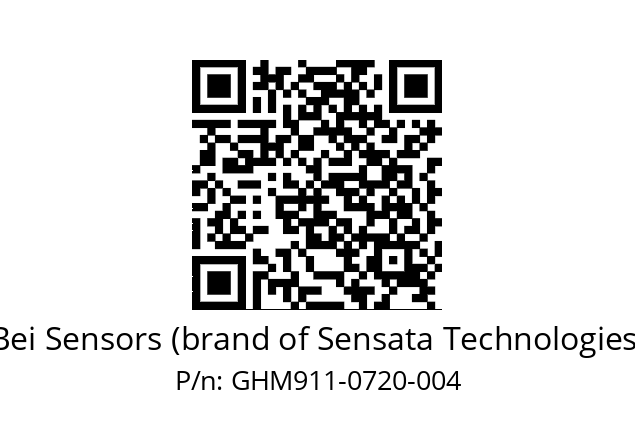  GHM9_11//5G59//00720//GTR//--07-- Bei Sensors (brand of Sensata Technologies) GHM911-0720-004