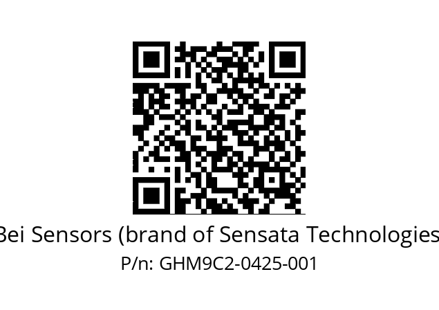  GHM9_C2//5G57//00425//G6R// Bei Sensors (brand of Sensata Technologies) GHM9C2-0425-001