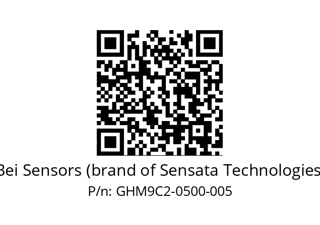  GHM9_C2//5G55//00500//G3A020// Bei Sensors (brand of Sensata Technologies) GHM9C2-0500-005