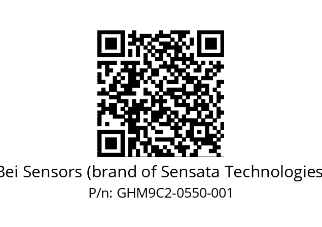  GHM9_C2//5G55//00550//G6R// Bei Sensors (brand of Sensata Technologies) GHM9C2-0550-001