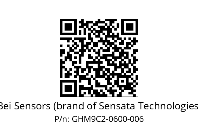  GHM9_C2//2G2A//00600//G6R// Bei Sensors (brand of Sensata Technologies) GHM9C2-0600-006