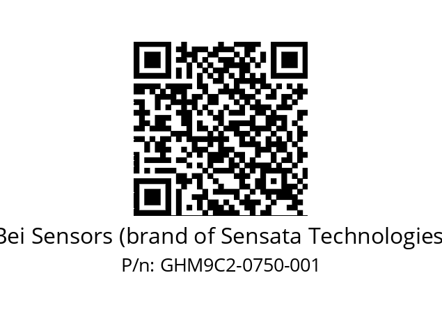  GHM9_C2//3G37//00750//G6R// Bei Sensors (brand of Sensata Technologies) GHM9C2-0750-001