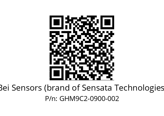  GHM9_C2//3G3A//00900//G6R// Bei Sensors (brand of Sensata Technologies) GHM9C2-0900-002