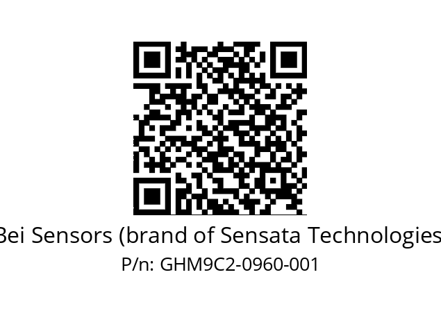  GHM9_C2//5G57//00960//G6R// Bei Sensors (brand of Sensata Technologies) GHM9C2-0960-001