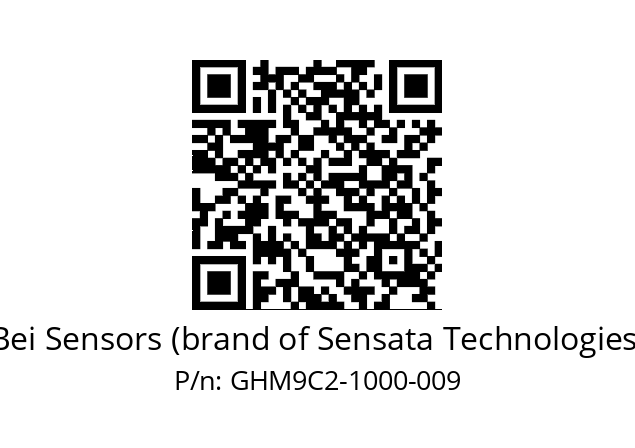  GHM9_C2//5G5A//01000//G6R// Bei Sensors (brand of Sensata Technologies) GHM9C2-1000-009