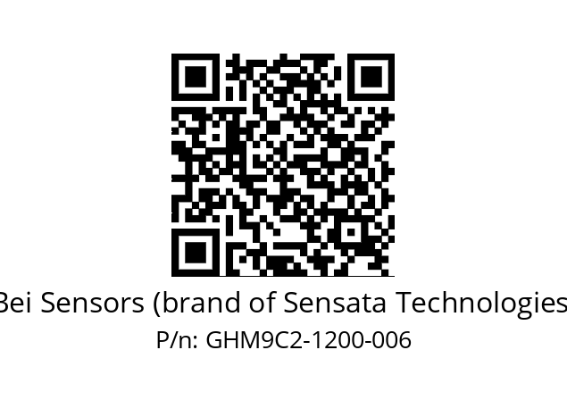  GHM9_C2//5G59//01200//G6R// Bei Sensors (brand of Sensata Technologies) GHM9C2-1200-006