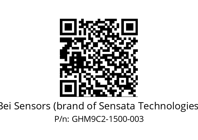  GHM9_C2//5G59//01500//GPR030// Bei Sensors (brand of Sensata Technologies) GHM9C2-1500-003