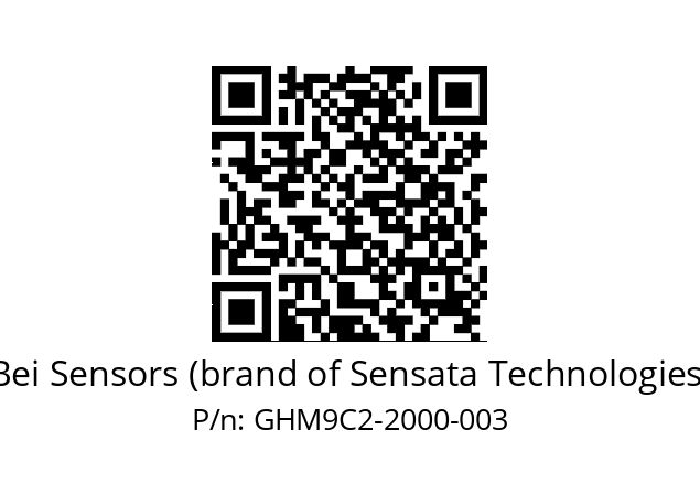  GHM9_C2//5G59//02000//G8A// Bei Sensors (brand of Sensata Technologies) GHM9C2-2000-003