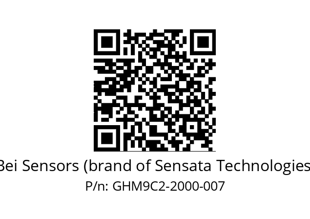  GHM9_C2//5G59//02000//G6R// Bei Sensors (brand of Sensata Technologies) GHM9C2-2000-007