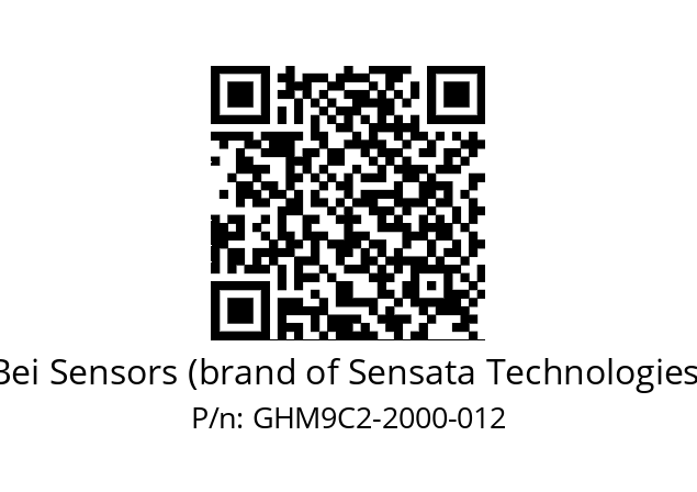  GHM9_C2//5G59//02000//G3A020// Bei Sensors (brand of Sensata Technologies) GHM9C2-2000-012