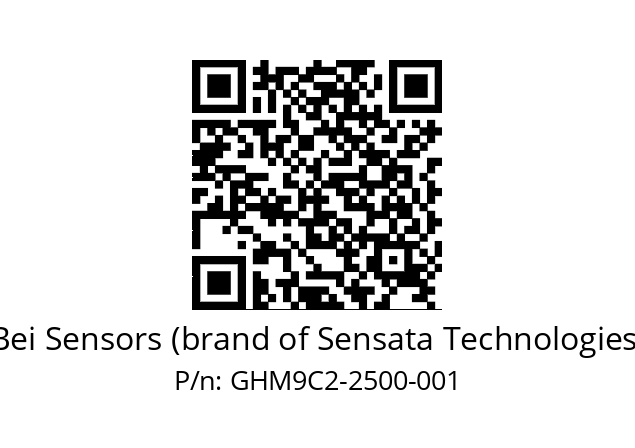  GHM9_C2//5G57//02500//G3A020// Bei Sensors (brand of Sensata Technologies) GHM9C2-2500-001