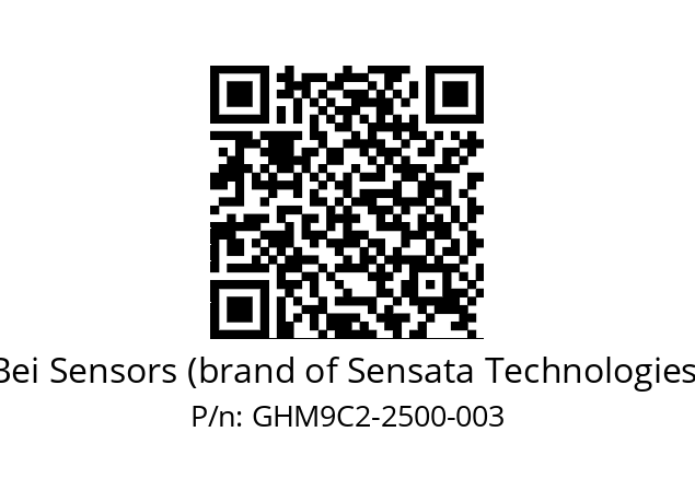  GHM9_C2//5G57//02500//G3R020// Bei Sensors (brand of Sensata Technologies) GHM9C2-2500-003