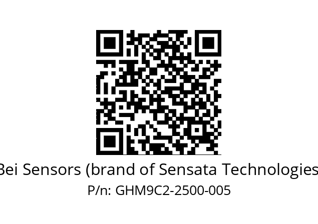  GHM9_C2//5G57//02500//G6R// Bei Sensors (brand of Sensata Technologies) GHM9C2-2500-005