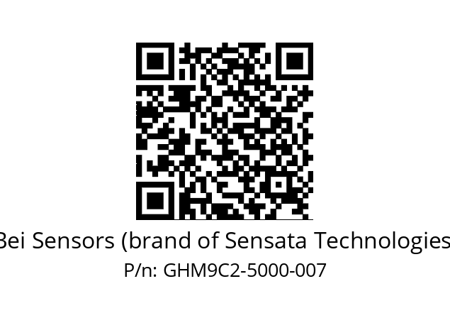  GHM9_C2//5G5I//05000//G1A// Bei Sensors (brand of Sensata Technologies) GHM9C2-5000-007