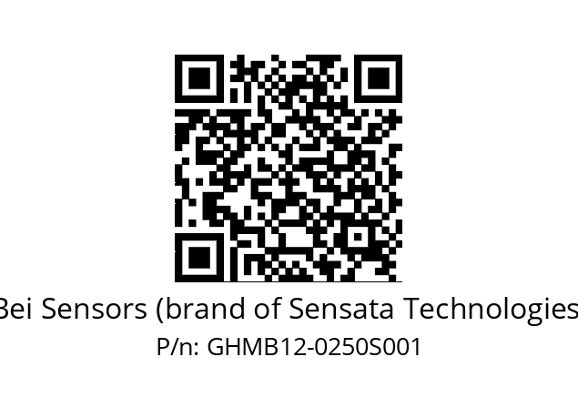  GHMBS12//5G5F//00250//00R//--00F2 Bei Sensors (brand of Sensata Technologies) GHMB12-0250S001