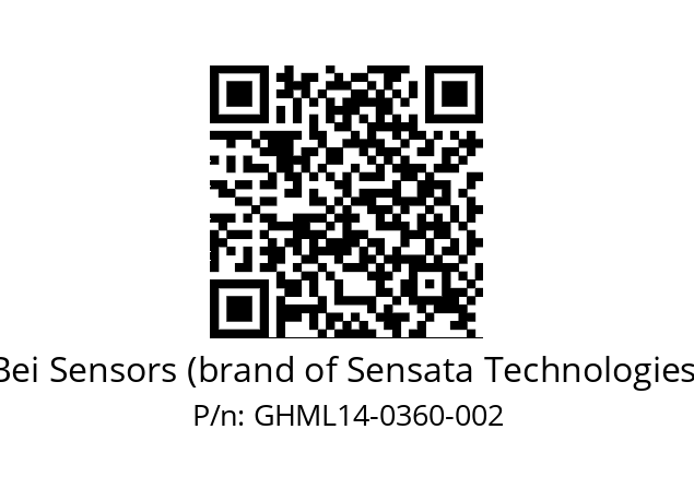  GHML_14//5G59//00360//G6R// Bei Sensors (brand of Sensata Technologies) GHML14-0360-002