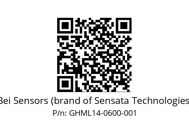  GHML_14//5G59//00600//G3R020// Bei Sensors (brand of Sensata Technologies) GHML14-0600-001