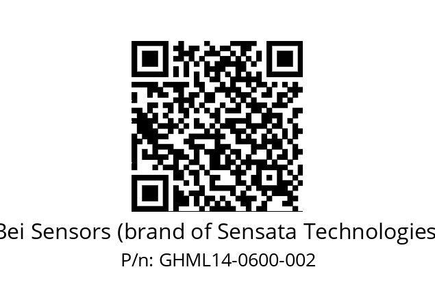  GHML_14//3G39//00600//G6R// Bei Sensors (brand of Sensata Technologies) GHML14-0600-002