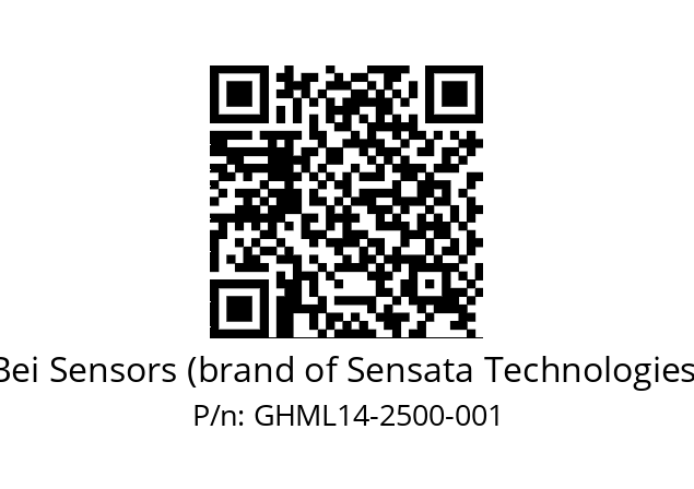  GHML_14//5G59//02500//G6R// Bei Sensors (brand of Sensata Technologies) GHML14-2500-001