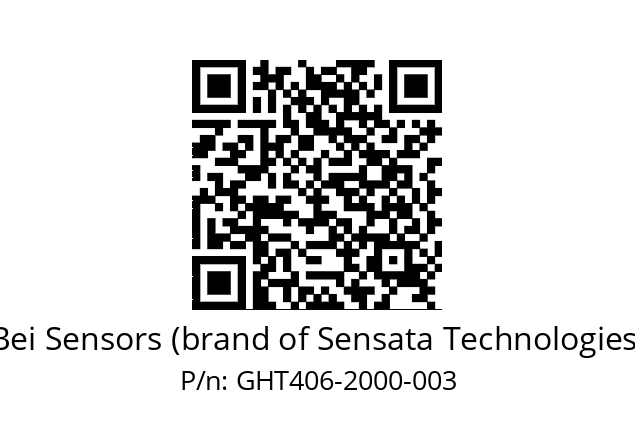  GHT4_06//5G59//02000//G3R050// Bei Sensors (brand of Sensata Technologies) GHT406-2000-003