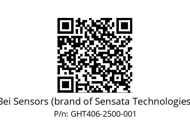  GHT4_06//5G59//02500//G3R005// Bei Sensors (brand of Sensata Technologies) GHT406-2500-001