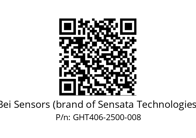  GHT4_06//2G29//02500//G3R010// Bei Sensors (brand of Sensata Technologies) GHT406-2500-008