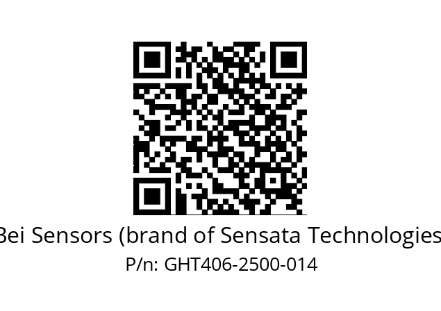  GHT4_06//9G59//02500//G3R020//--D6-- Bei Sensors (brand of Sensata Technologies) GHT406-2500-014