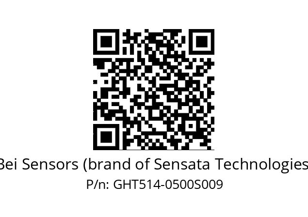  GHT5S14//5G50//00500/37/G3R020//--DSBC Bei Sensors (brand of Sensata Technologies) GHT514-0500S009