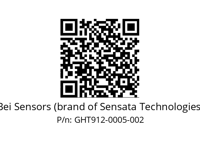  GHT9_12//5G5A//00005//G6R// Bei Sensors (brand of Sensata Technologies) GHT912-0005-002