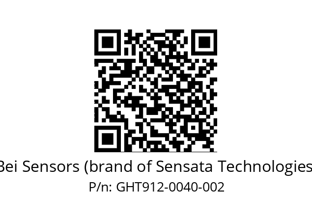  GHT9_12//5G59//00040//G3R020// Bei Sensors (brand of Sensata Technologies) GHT912-0040-002