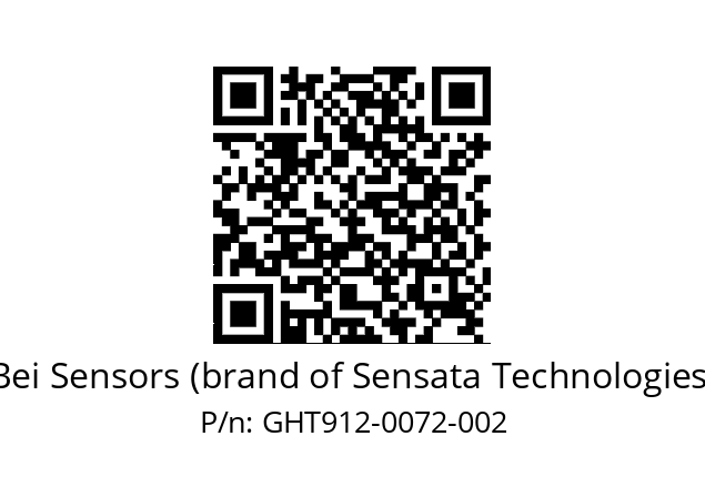  GHT9_12//5G57//00072//G6R// Bei Sensors (brand of Sensata Technologies) GHT912-0072-002