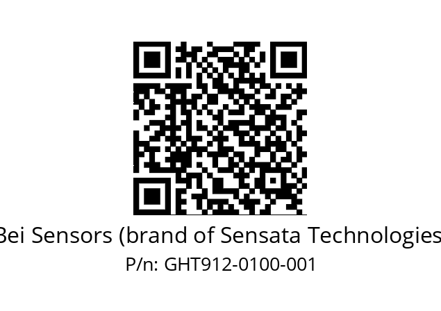  GHT9_12//5G59//00100//G6R// Bei Sensors (brand of Sensata Technologies) GHT912-0100-001