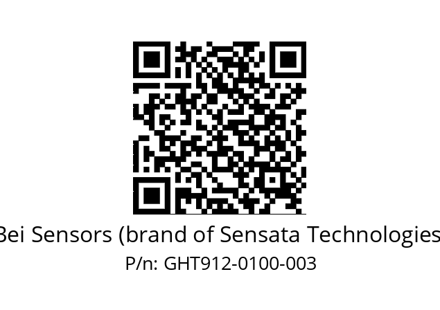  GHT9_12//5G59//00100//G3R020// Bei Sensors (brand of Sensata Technologies) GHT912-0100-003