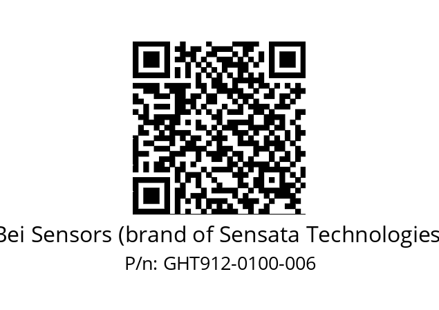  GHT9_12//5G59//00100//G6R//--P1-- Bei Sensors (brand of Sensata Technologies) GHT912-0100-006