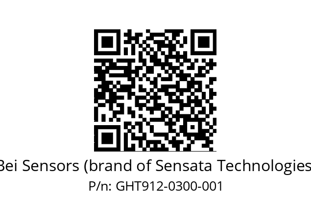  GHT9_12//5G59//00300//G6R// Bei Sensors (brand of Sensata Technologies) GHT912-0300-001