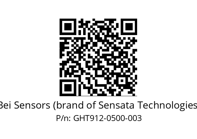  GHT9_12//3G39//00500//G6R// Bei Sensors (brand of Sensata Technologies) GHT912-0500-003