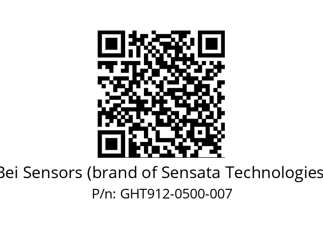  GHT9_12//5GTN//00500//G6R// Bei Sensors (brand of Sensata Technologies) GHT912-0500-007