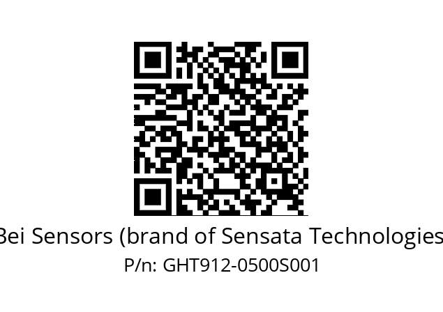  GHT9S12//5G59//00500//G6R/01/ Bei Sensors (brand of Sensata Technologies) GHT912-0500S001