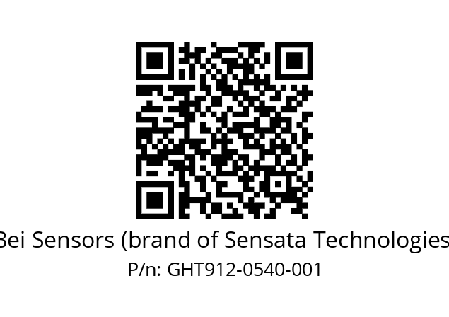  GHT9_12//3G39//00540//G3R020// Bei Sensors (brand of Sensata Technologies) GHT912-0540-001