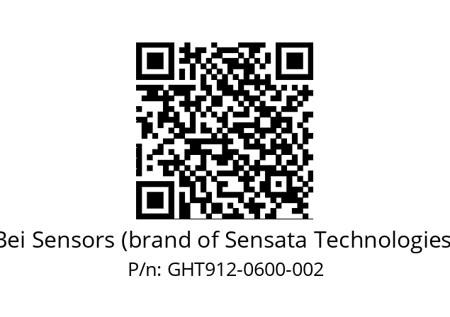  GHT9_12//5G59//00600//G6R// Bei Sensors (brand of Sensata Technologies) GHT912-0600-002