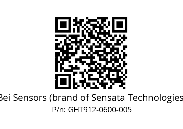  GHT9_12//5GT9//00600//G3R020// Bei Sensors (brand of Sensata Technologies) GHT912-0600-005