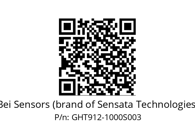  GHT9S12//2G29//01000//G6R/01/ Bei Sensors (brand of Sensata Technologies) GHT912-1000S003