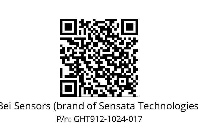  GHT9_12//5GT9//01024//G6R//--DA-- Bei Sensors (brand of Sensata Technologies) GHT912-1024-017