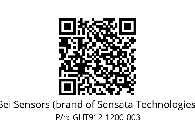  GHT9_12//5GTN//01200//G6R// Bei Sensors (brand of Sensata Technologies) GHT912-1200-003